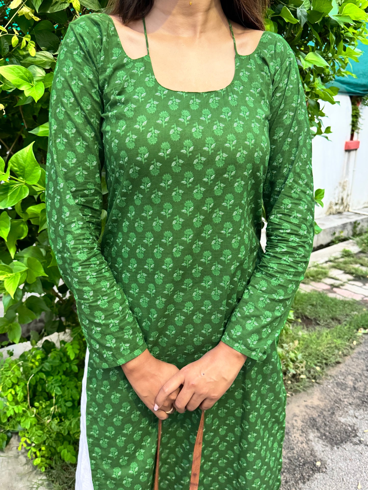 Saryana - Women's Green Kurti for Sawan 2025