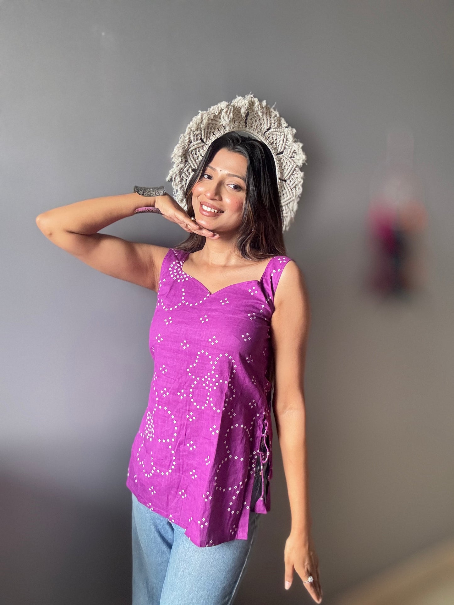 Purple Blosson Top