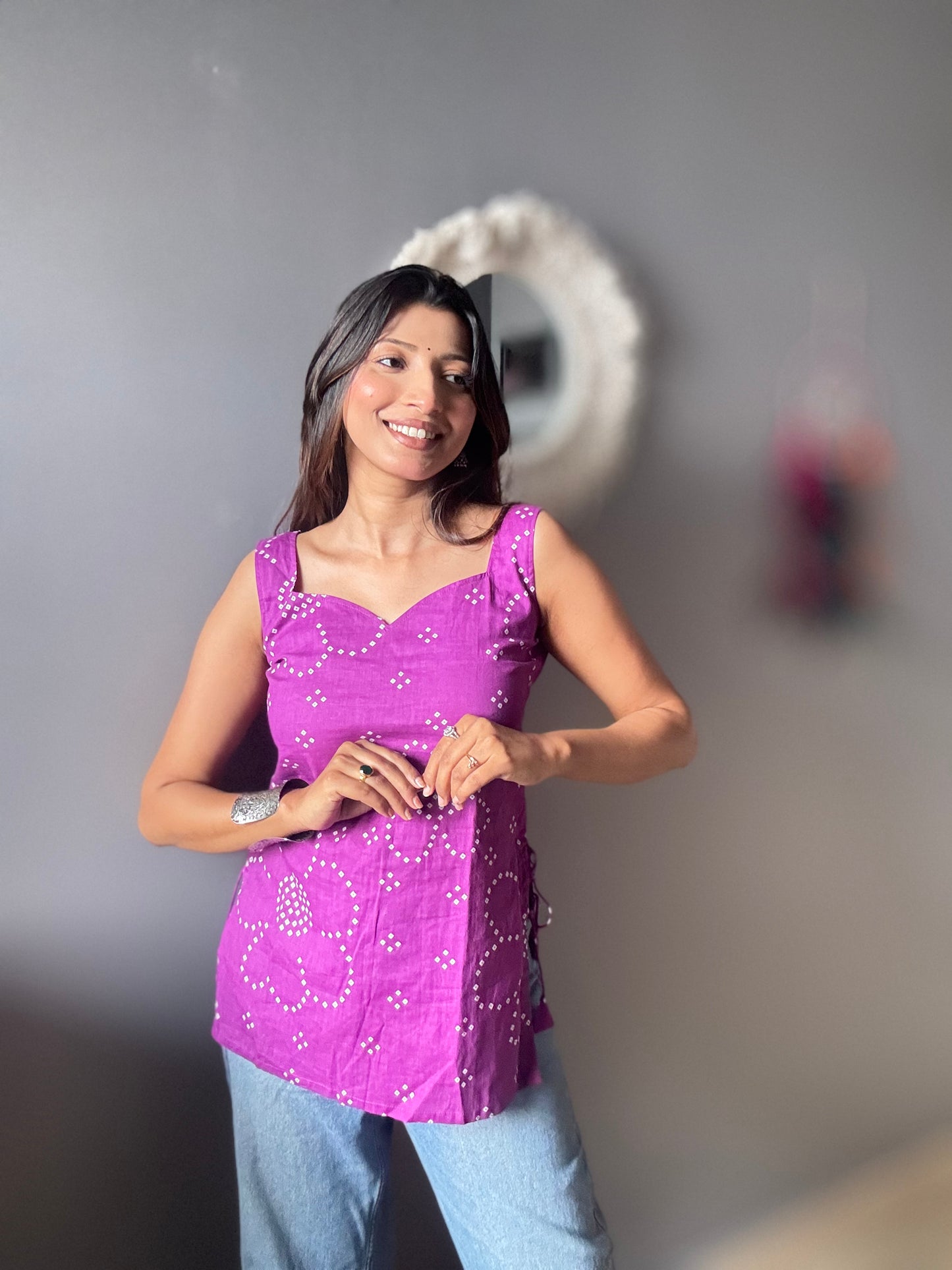 Purple Blosson Top