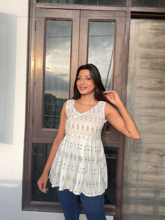 Saryana Ikat Breeze Cotton Sleeveless