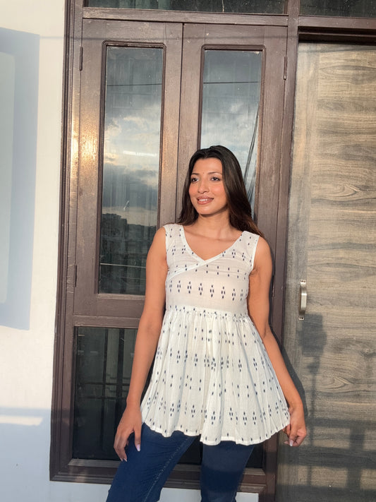 Saryana Ikat Breeze Cotton Sleeveless