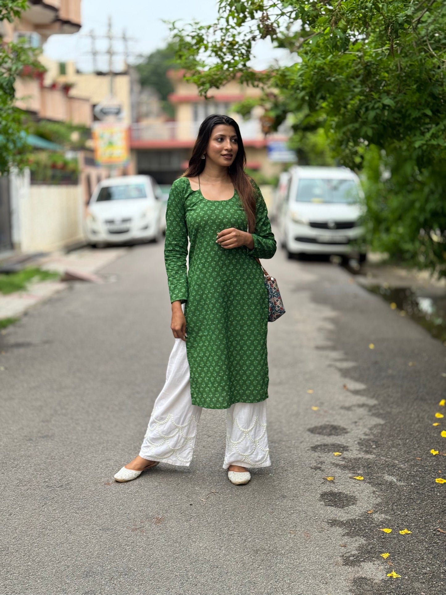 Saryana - Women's Green Kurti for Sawan 2025