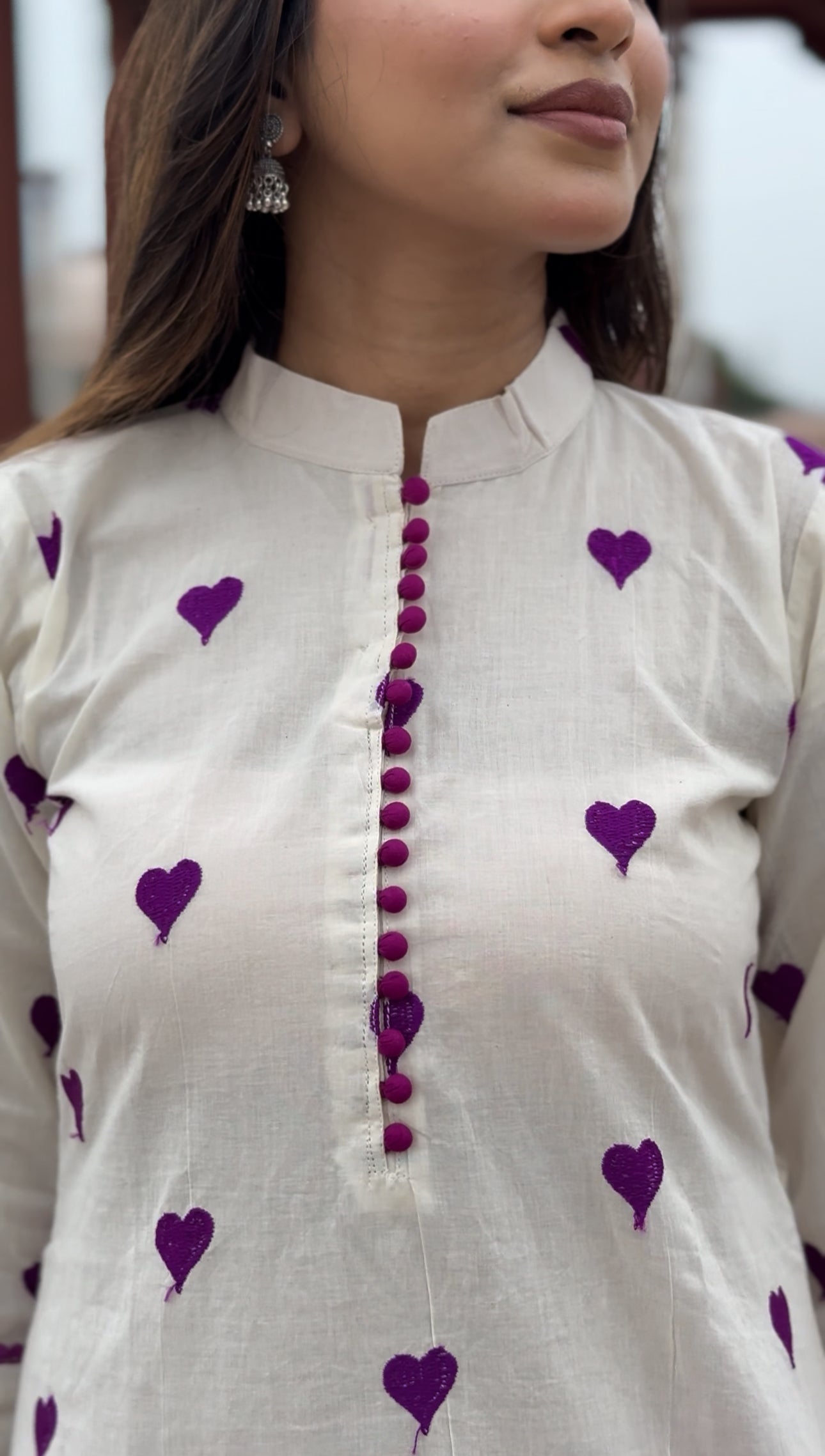 Twin Heart Kurti Set